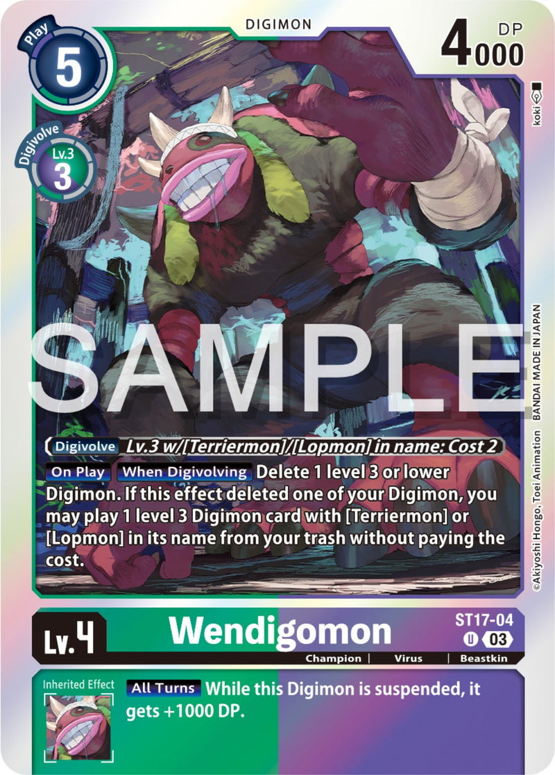 Wendigomon [ST17-04] [Starter Deck: Double Typhoon Advanced Deck Set]