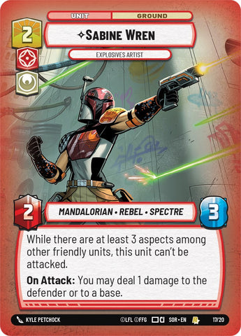 Sabine Wren - Explosives Artist (17/20) [Spark of Rebellion: Weekly Play]