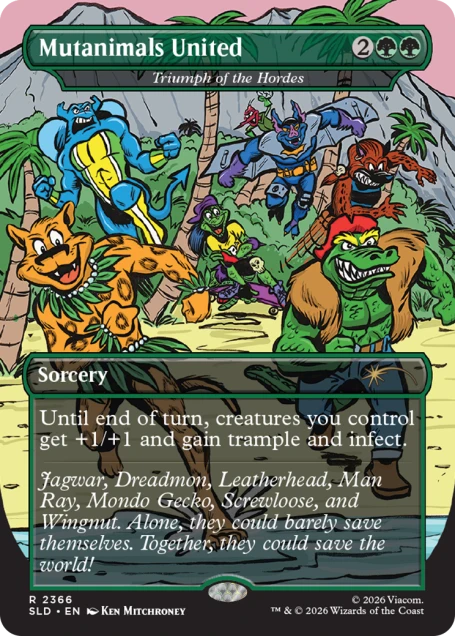 Magic the Gathering - Secret Lair x Teenage Mutant Ninja Turtles - The Mighty Mutanimals