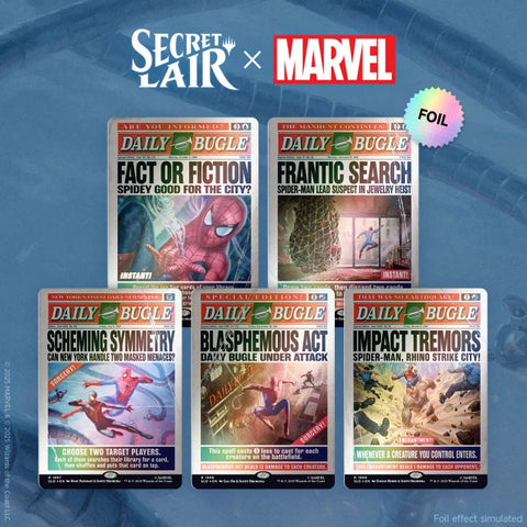 Magic the Gathering - Secret Lair x Marvel's Spider-Man - Daily Bugle Breaking News (Rainbow Foil)