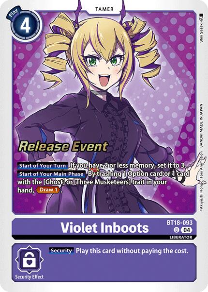 Violet Inboots [BT18-093] [Release Special Booster Ver.2.0 Pre-Release Cards]