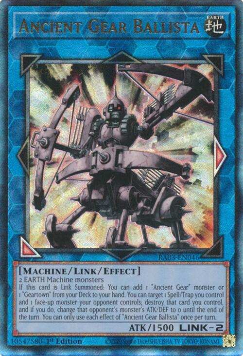 Ancient Gear Ballista (UTR) [RA03-EN046] Prismatic Ultimate Rare