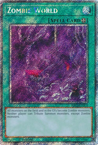 Zombie World (Platinum Secret Rare) [RA03-EN205] Platinum Secret Rare