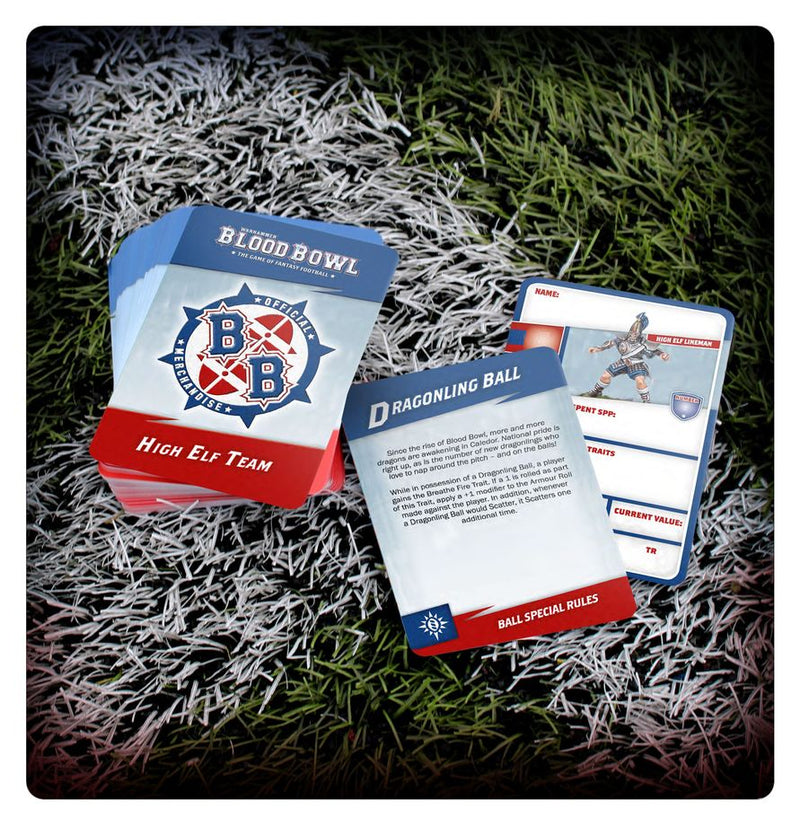 Blood Bowl: High Elf Team Reference Cards