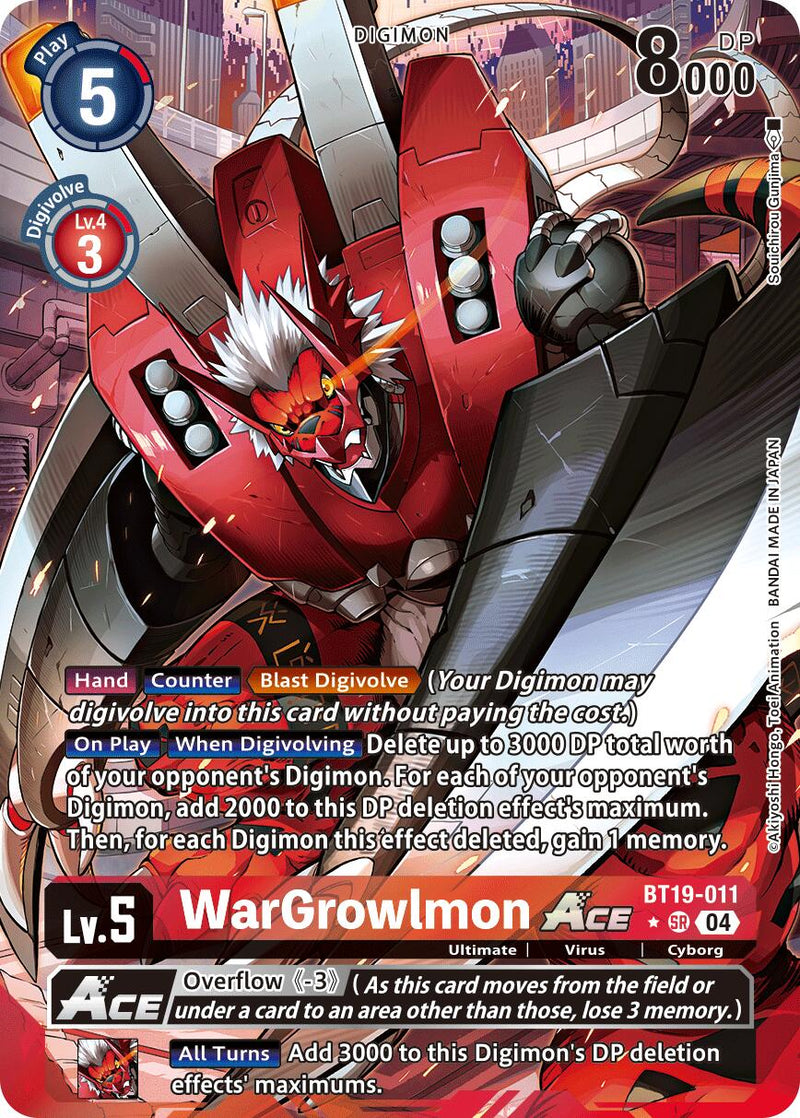 WarGrowlmon ACE [BT19-011] (Alternate Art) [Release Special Booster Ver.2.5]