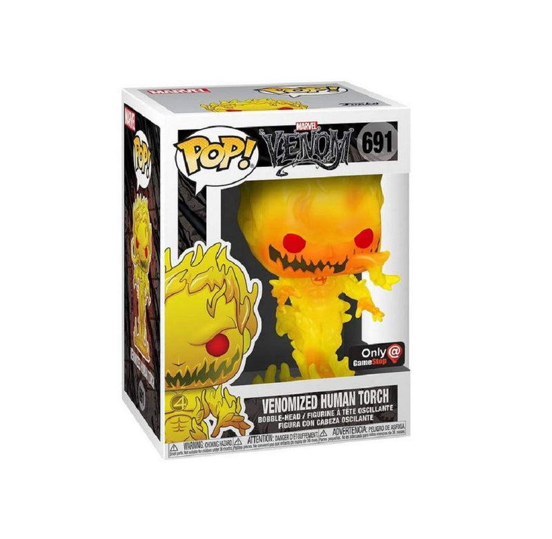 Marvel Venom- Funko Pop! Figure - Venomized Human Torch Special Edition GLOW (691)