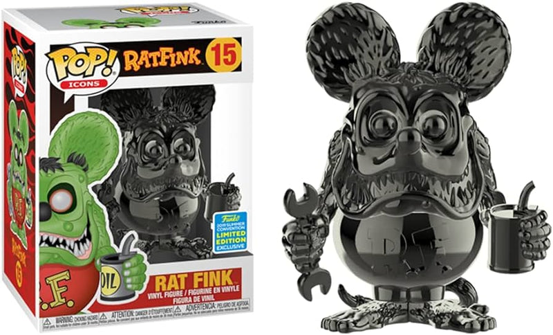 Rat Fink - Funko Pop! Figure - 2019 Summer con Exclusive (black chrome) (15)