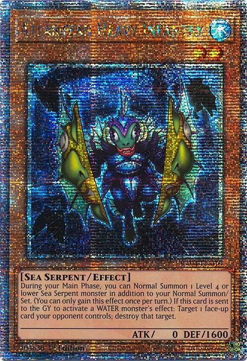 Atlantean Heavy Infantry [RA04-EN010] Quarter Century Secret Rare