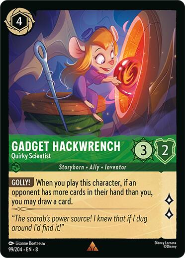 Gadget Hackwrench - Quirky Scientist (99/204) [Reign of Jafar]
