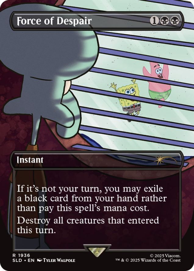 Magic the Gathering - Secret Lair - SpongeBob SquarePants: Internet Sensation Standard Edition