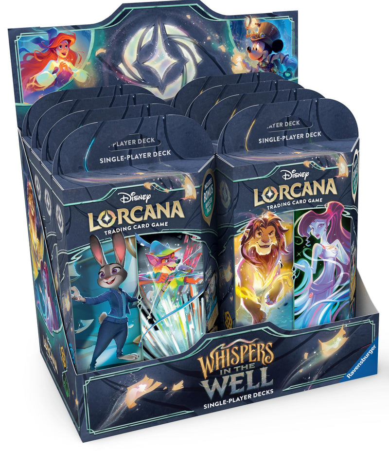 Disney Lorcana TCG - Whispers in the Well - Starter Deck Display