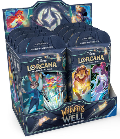 Disney Lorcana TCG - Whispers in the Well - Starter Deck Display