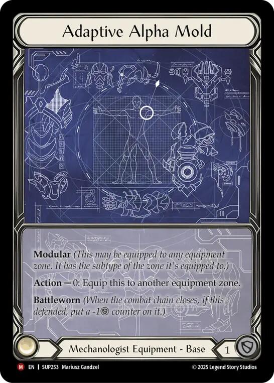 Adaptive Alpha Mold (Extended Art Cold Foil) [SUP253] (Super Slam)  Cold Foil