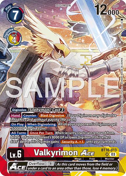 Valkyrimon ACE (Participation) [Hackers' Slumber Release Event Cards]