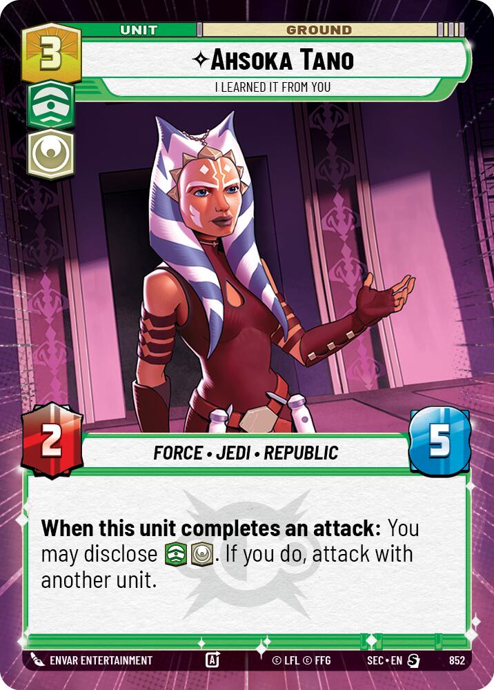 Ahsoka Tano - I Learned It from You (Hyperspace Foil) (852) (852) [Secrets of Power]