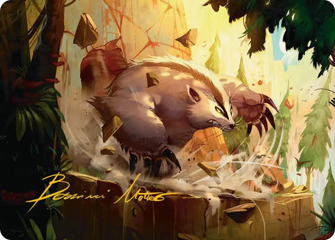 Badgermole Art Card (Gold-Stamped Signature) [Avatar: The Last Airbender Art Series]