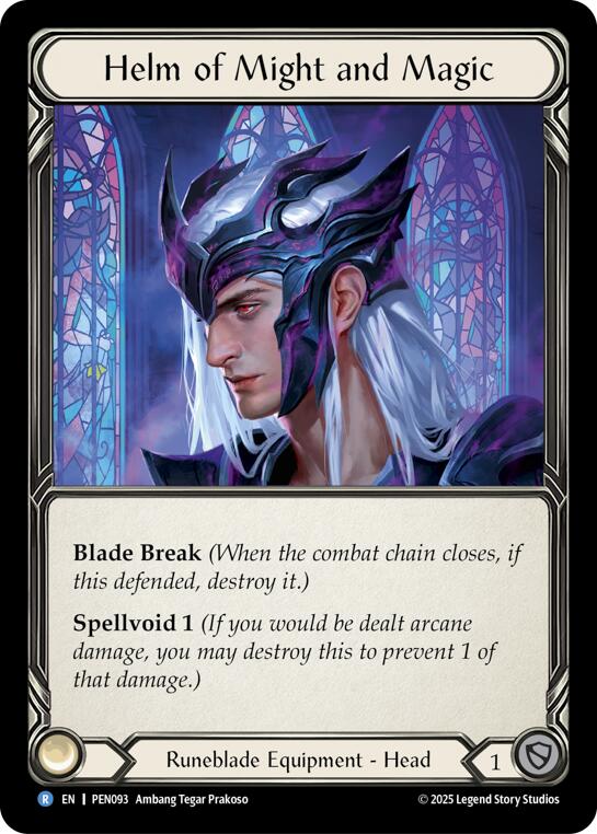 Helm Of Might And Magic [PEN093] (Compendium of Rathe)  Cold Foil