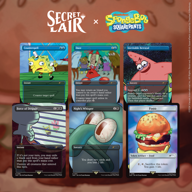 Magic the Gathering - Secret Lair - SpongeBob SquarePants: Internet Sensation Standard Edition