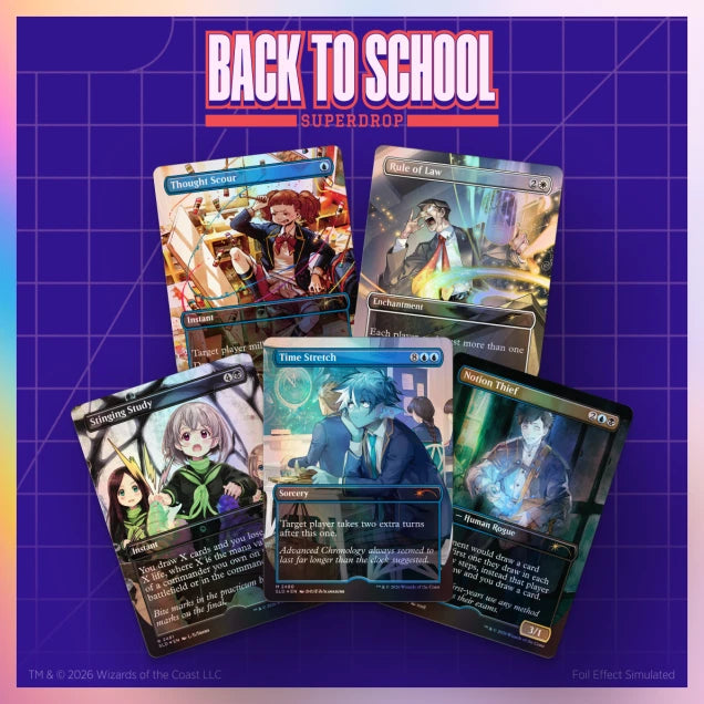 Magic the Gathering - Secret Lair - Mahō Gakuin Seishun Hakusho — 魔法学院青春白書  (Foil Edition)