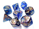Chessex Polyhedral 7-Die Set Lustrous Azurite/Gold