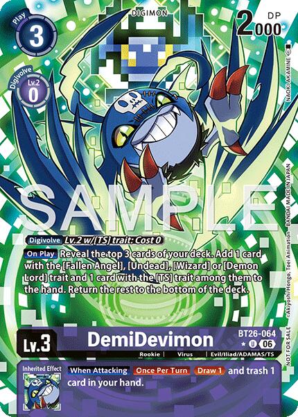 DemiDevimon [BT26-064] (Alternate Art) [Timeless Bonds]