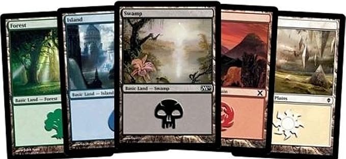 100 Second hand Lands MTG