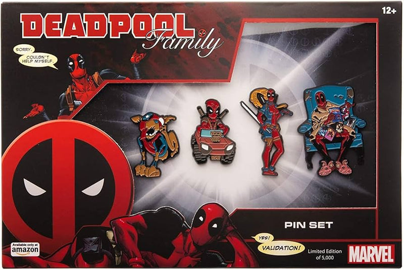 Marvel Deadpool Family 4 Pin Set Limited Edition