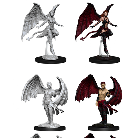 D&D Nolzurs Marvelous Unpainted Miniatures - Succubus & Incubus