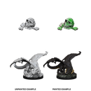 D&D Nolzurs Marvelous Unpainted Miniatures - Black Dragon Wyrmling