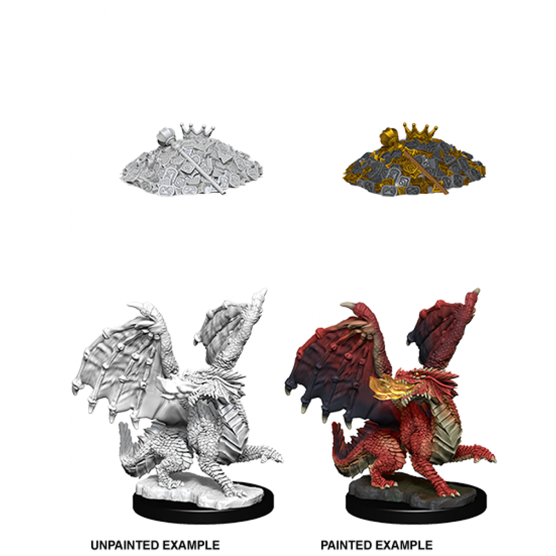 D&D Nolzurs Marvelous Unpainted Miniatures - Red Dragon Wyrmling