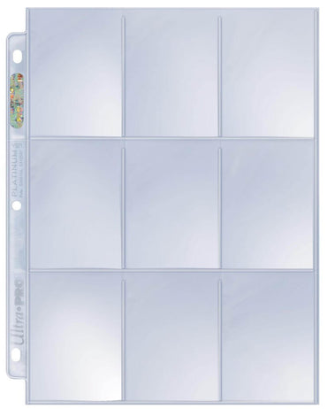 Ultra Pro Page - 9 Pocket Page Platinum Page for Standard Cards