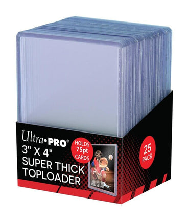 Ultra Pro Toploader 3"x 4" 75pt (25pk)