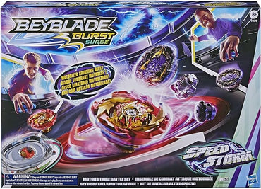 Beyblade Burst Surge Speedstorm Motor Strike Battle Set Game