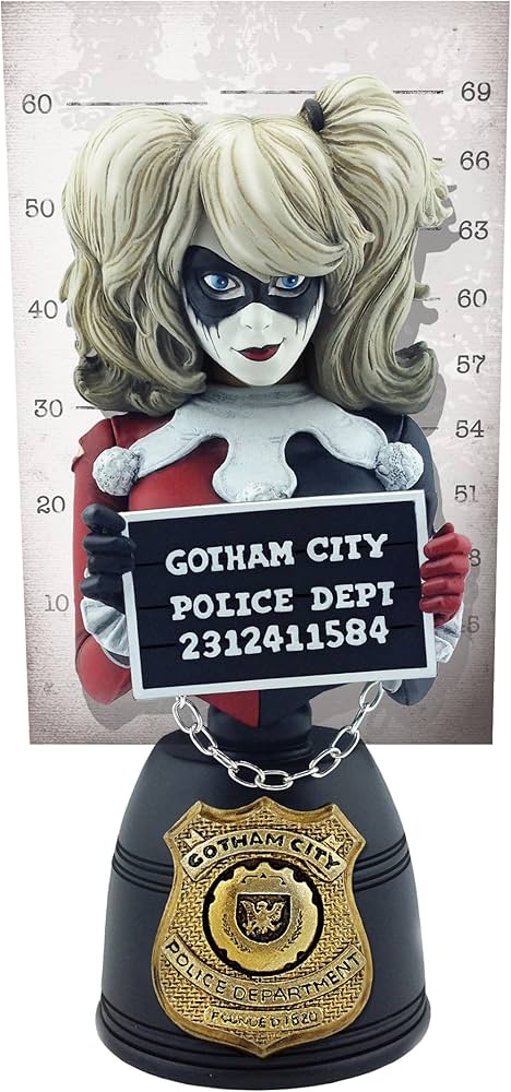 Batman Harley Quinn LIMITED EDITION Mugshot Bust Statue Figure