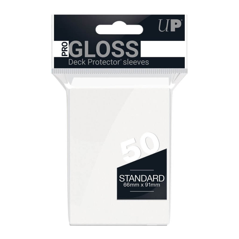 Ultra Pro: 50ct Pro-Gloss Standard Deck Protector Sleeves - Powder White