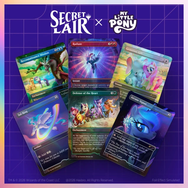 Magic the Gathering - Secret Lair x My Little Pony - Friendship is Magic (Foil Edition)