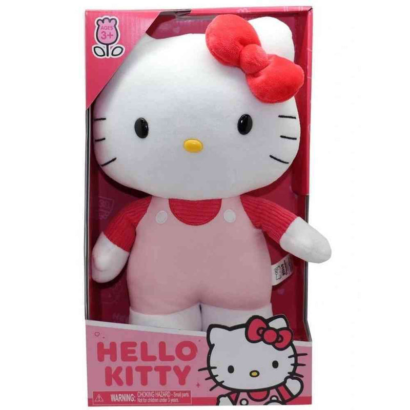 Hello Kitty Medium Plush - Pink Cord T-Shirt/Pink Overalls