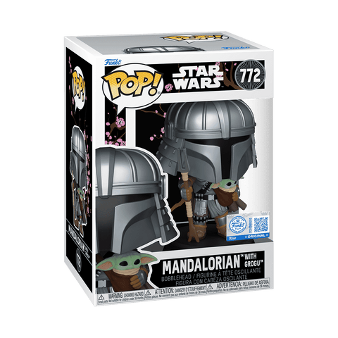 Star Wars: Impressions - Funko Pop! Figure - Mandalorian with Grogu (772)