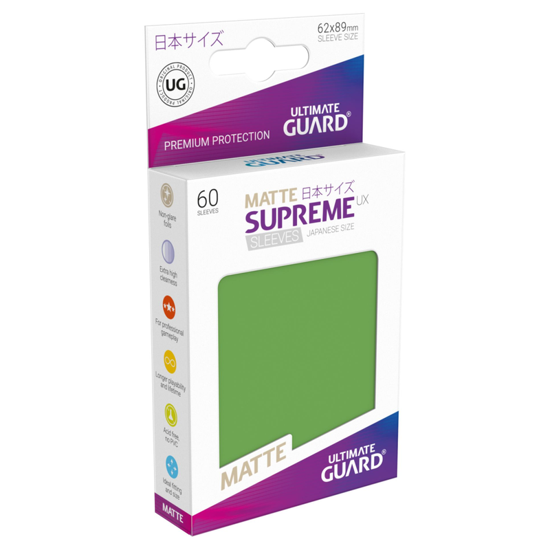 Ultimate Guard Supreme UX Sleeves Japanese Size Matte Green (60)