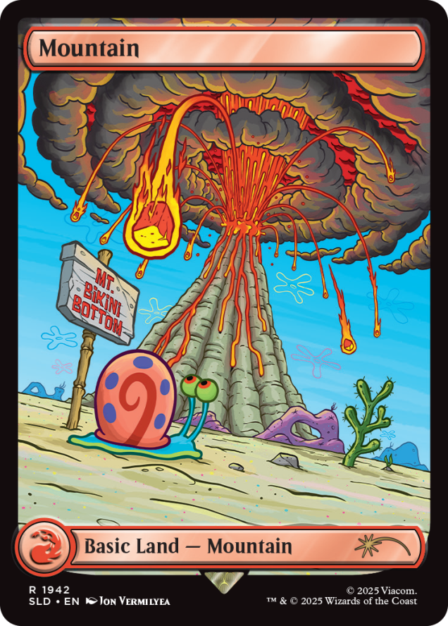 Magic the Gathering - Secret Lair - SpongeBob SquarePants: Lands Under the Sea Standard Edition