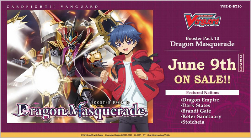 Vanguard TCG -  D-BT10 Dragon Masquerade Booster Display