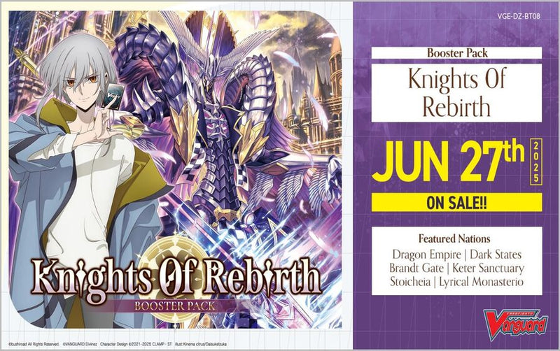 Vanguard TCG - DZ-BT08 Knights 0f Rebirth Booster