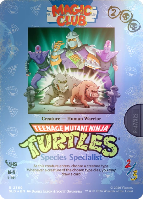 Magic the Gathering - Secret Lair x Teenage Mutant Ninja Turtles - VHS Villains (Foil Edition)