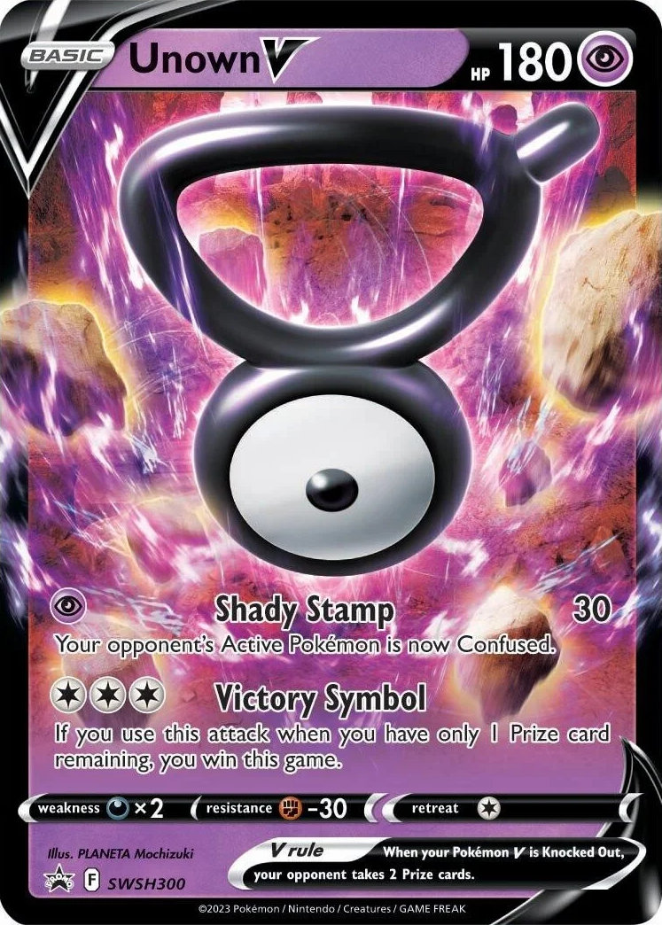 Unown V (SWSH300) [Sword & Shield: Black Star Promos]