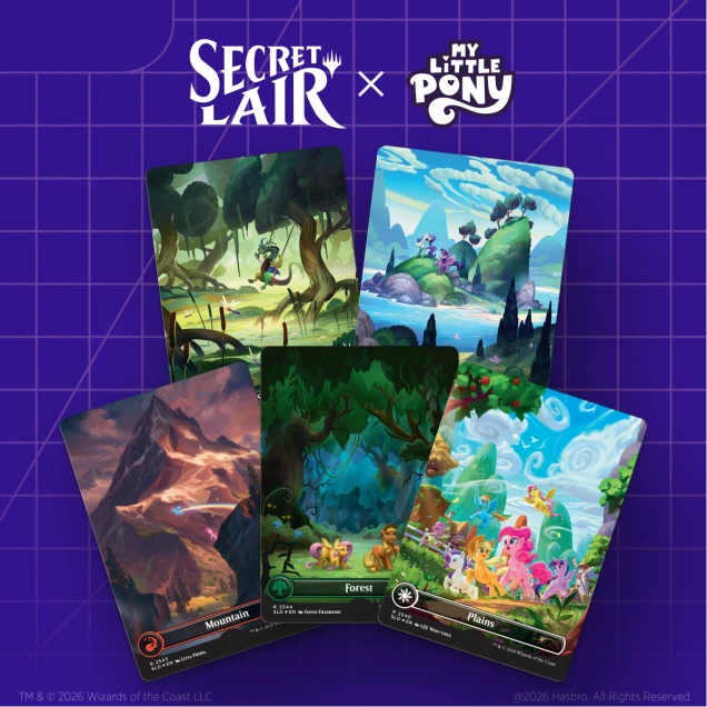 Magic the Gathering - Secret Lair x My Little Pony - The Lands of Equestria