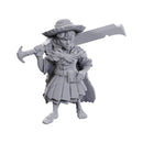 Pathfinder - Unpainted Female Halfling Magus Low-Level