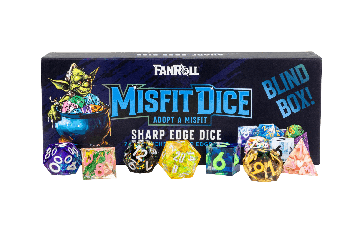 MDG Mystery Misfit Sharp Edge Resin Polyhedral Dice Set Blind Box
