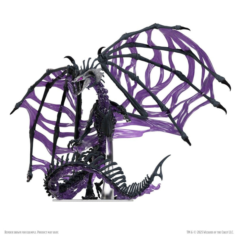 D&D Icons of the Realms - Boxed Miniature - Black Dracolich (Painted)