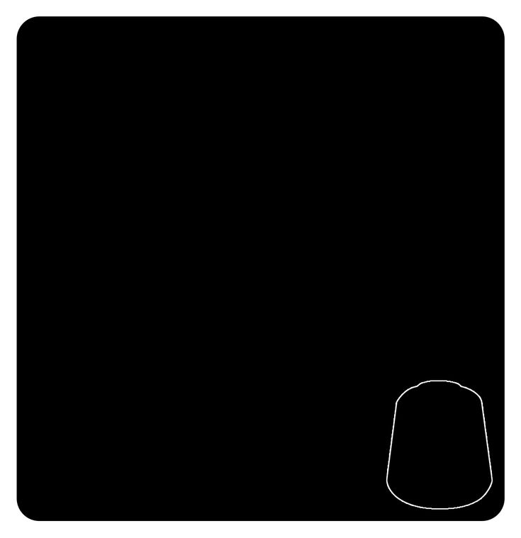 CITADEL PAINT BASE: Abaddon Black (12ml)