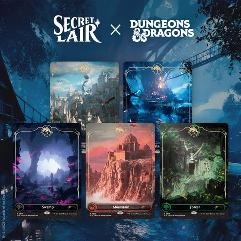 Magic the Gathering - Secret Lair x Dungeon's & Dragon's - Lands of Forgotten Realms